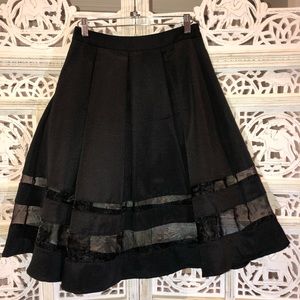 Black Express circle skirt